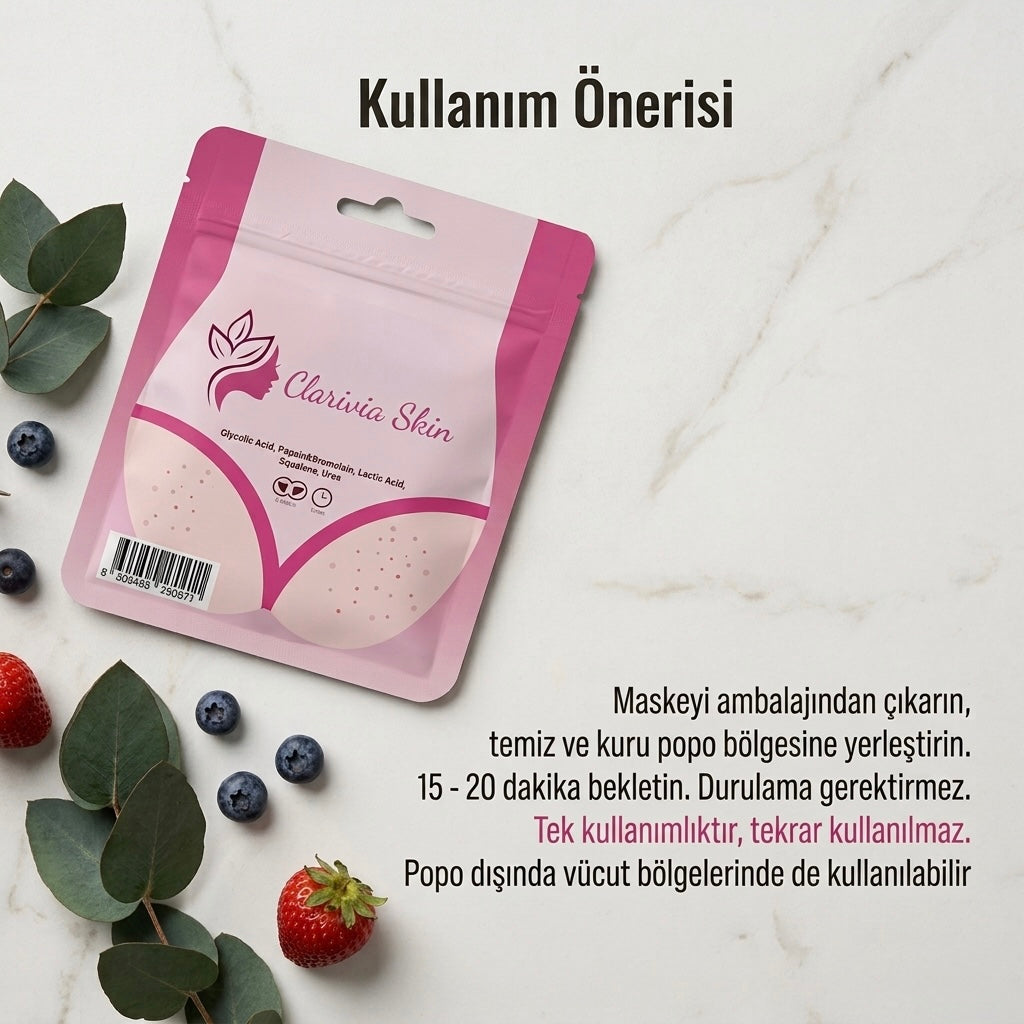Clarivia Skin Vücut Maskesi | Çilek Ve Tavuk Derisi Görünümüne Elveda